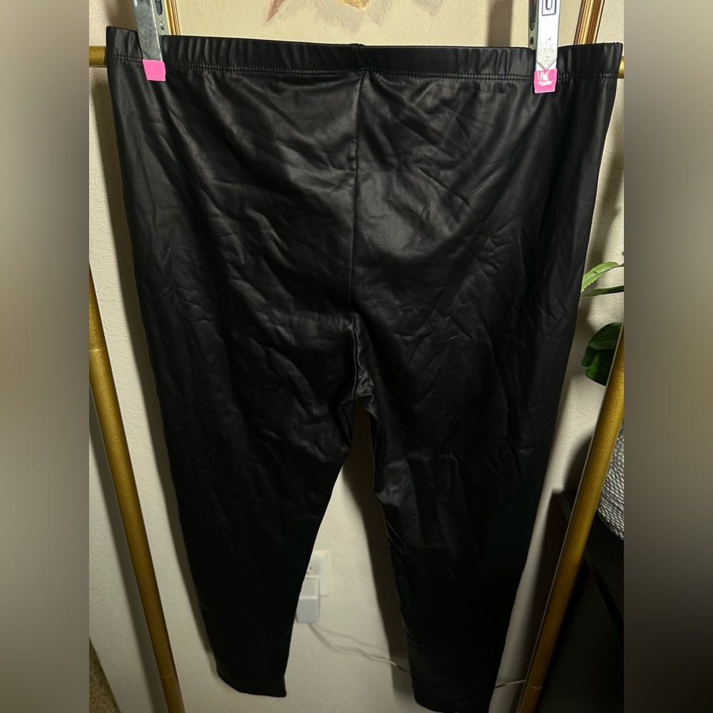 Black Faux Leggings